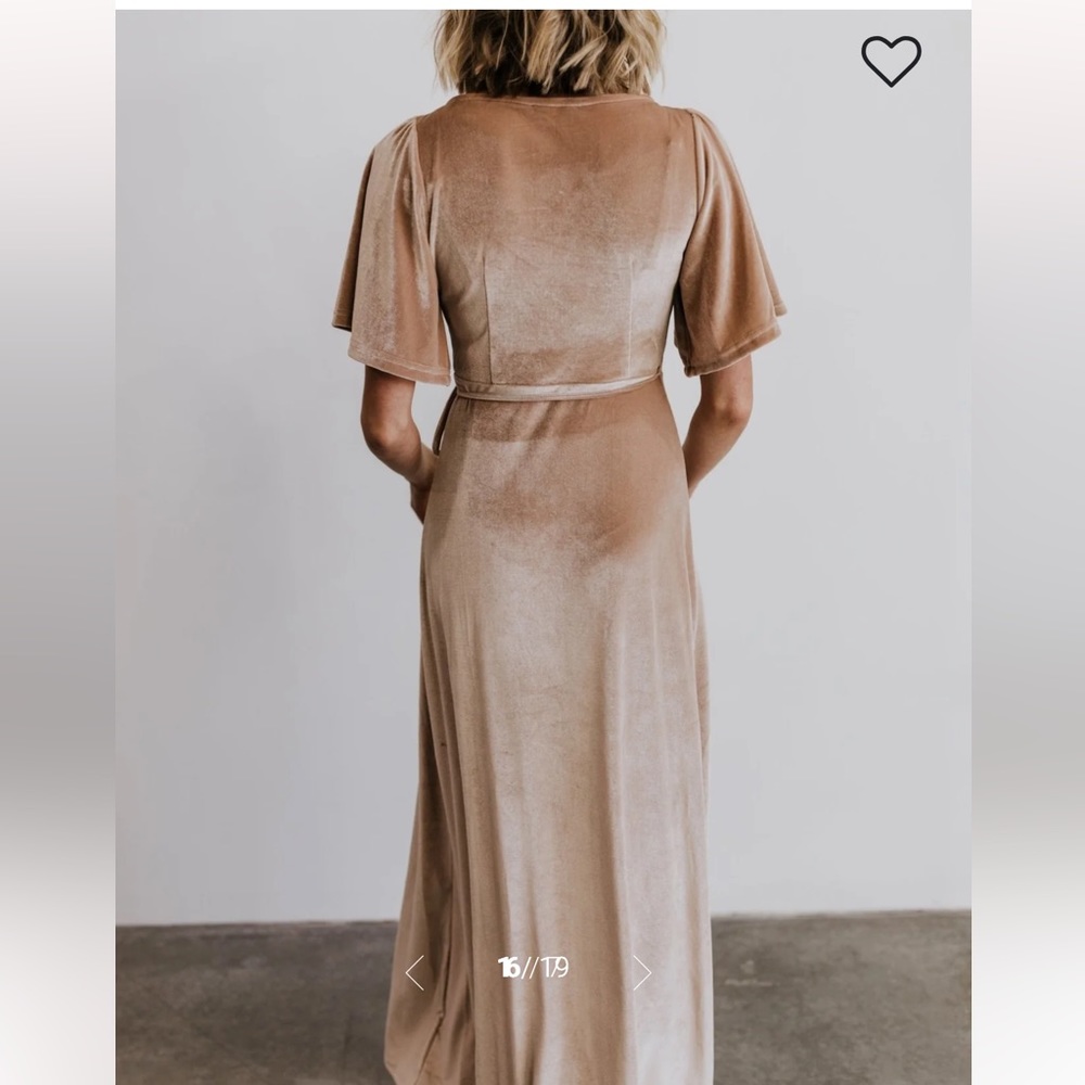 Baltic Born “Meghan” Velvet Maxi Dress Shell - Picture 3 of 9